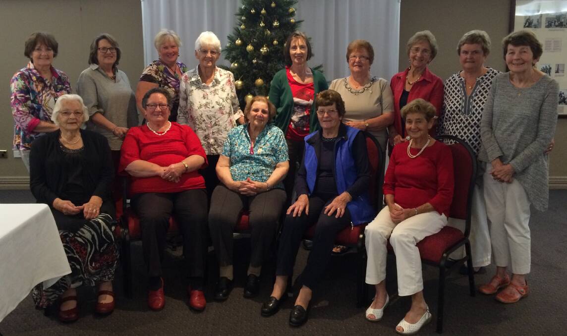 LUNCH TIME: The Ex-Services' ladies enjoyed their Christmas luncheon last week. Photo: SUPPLIED