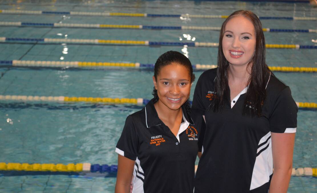 SUPERFISH: City of Orange's Felicity Chitukudza and Courtney Chapman are finishing their preparations for the open water national titles.