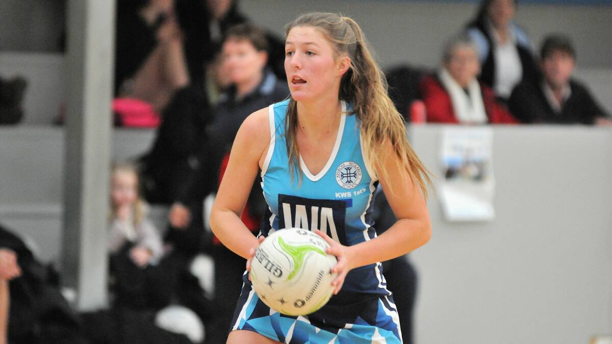 TITLE CHANCE: Kinross' Sophie Sheehan will line up in Tuesday's Marianne Murphy Shield gala day. Photo: STEVE GOSCH