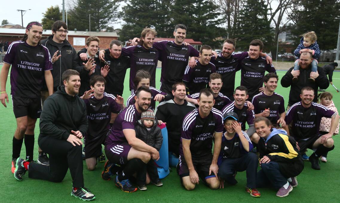 WINNING FEELING: Panthers' men after last year's title win, they're hopeful of claiming another premiership on Saturday. Photo: PHIL BLATCH