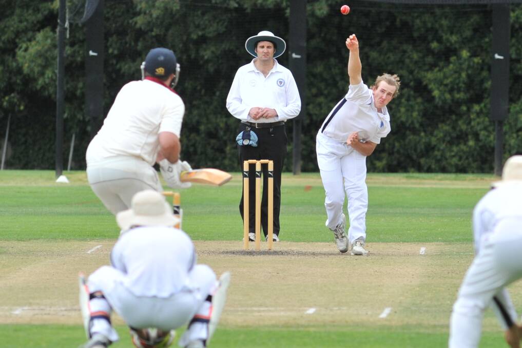 VITAL COG: Fletcher Rose will be the key for Kinross with the ball on the weekend, and will play a big role with the bat in his side's quest for an outright too. Photo: JUDE KEOGH