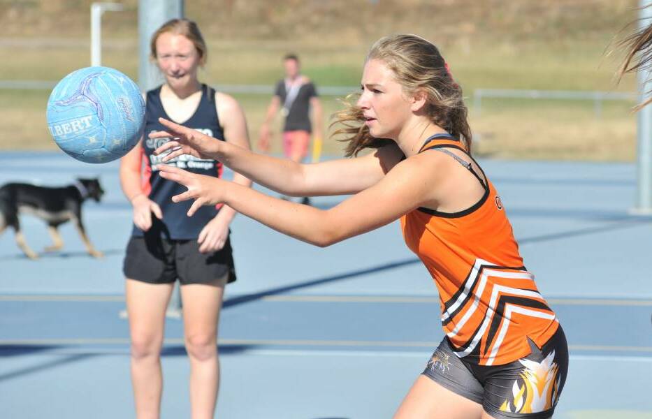 LIGHTNING STRIKE: Lucy Nagle, pictured training leading into last year's state championship, and her Orange under-17 side has moved into the top tier of this year's Regional League. Photo: JUDE KEOGH