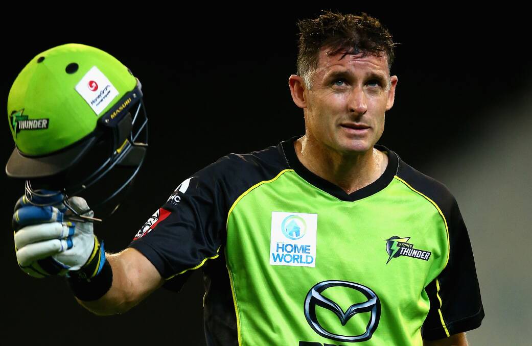 MR CRICKET: Thunder director of cricket Mike Hussey said he and his side are looking forward to playing at Orange's home of sport. Photo: GETTY IMAGES