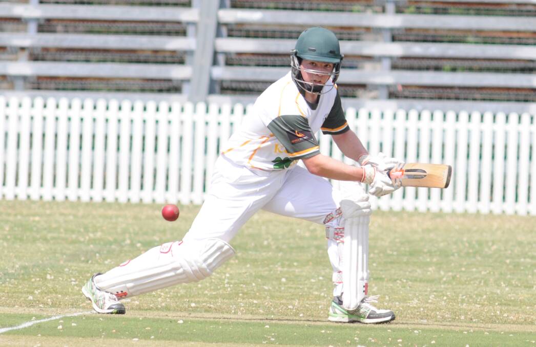 CALLED OFF: CYMS' Mick Hannelly finished 0 not out after Orange's clash against Mudgee was called off just two overs in. Photo: STEVE GOSCH