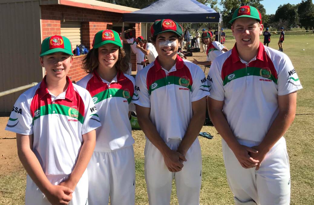 AWESOME FOURSOME: Orange's Western representatives; Orange City's Blake Weymouth and Cavaliers trio Hugh Middleton, Harry Pearce and Kaleb Cook. Photo: SUPPLIED