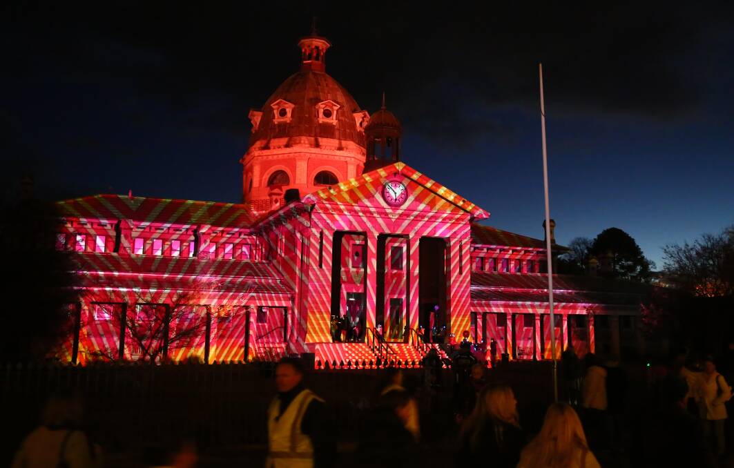 ALL LIT UP: A picturesque scene from Bathurst's Winter Festival.