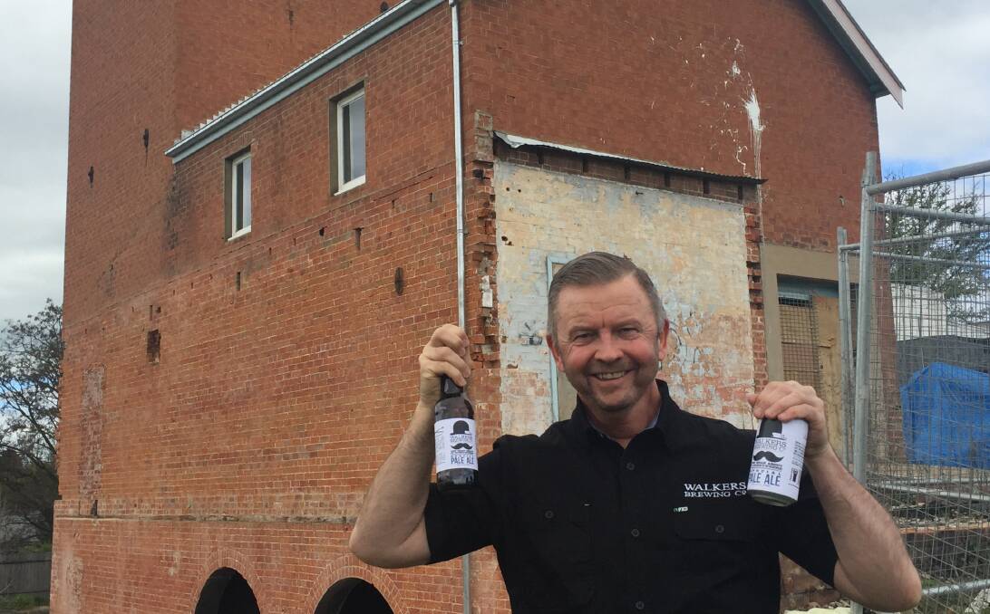 TRUE BREW: Toney Fitzgerald is working to bring the Walkers Brewing Co back to the Central West. He is pictured at Walkers' original four-storey gravitational brewery in Bathurst. 092316toney1