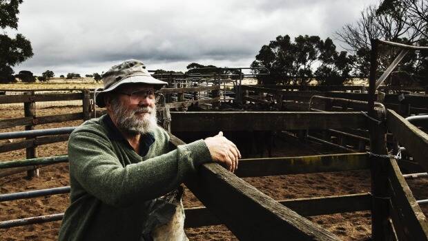 Tom Brinkworth, at his property in South Australia, holds Sir Sidney Kidman and his vision in high regard. Photo: Nic Walker