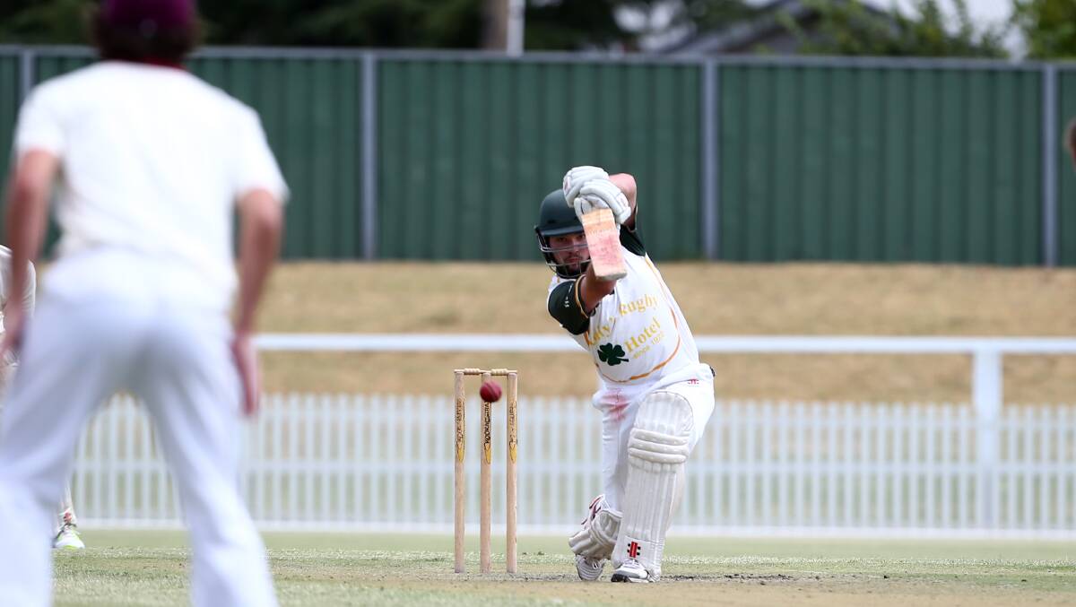Mick Hannelly played a lone hand for CYMS on Saturday with the willow. Photo: ANDREW MURRAY.
