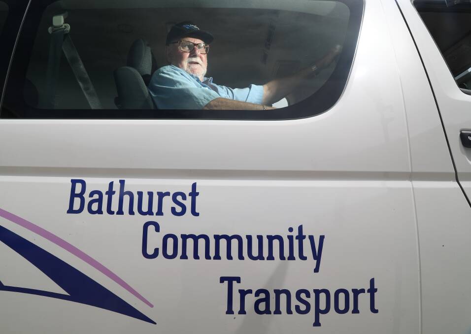 COMMUNITY TRANSPORT:  Driver Gary Field, in the Bathurst Community Transport's Radiation Bus. PHOTO: PHILL BLATCH