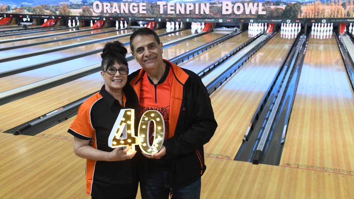 Marisa and Aldo Belmonte have run the Orange Tenpin Bowl for 40 years. Picture by Carla Freedman