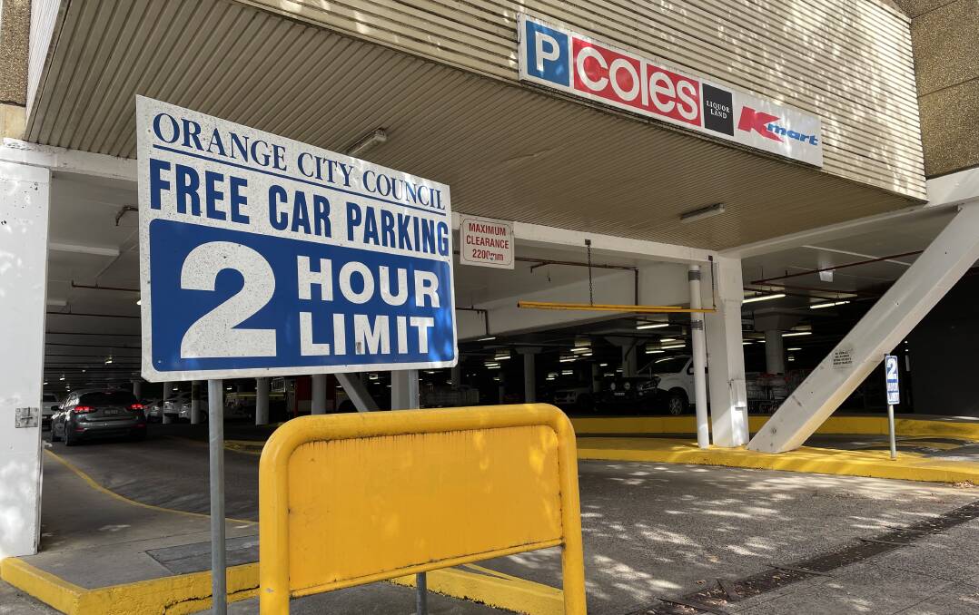 The Coles/Kmart undercover parking area accessed by Byng Street. Picture by Riley Krause