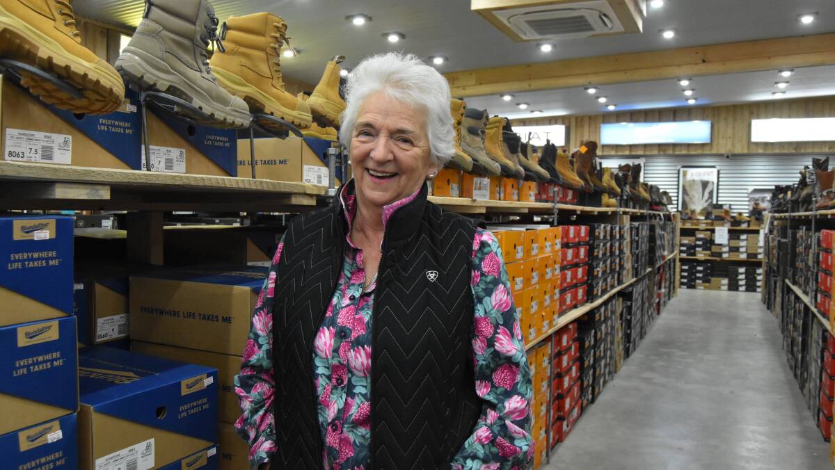 Dianne Gee has loved owning the Lucknow Skin Shop and Boot Barn. Picture by Riley Krause