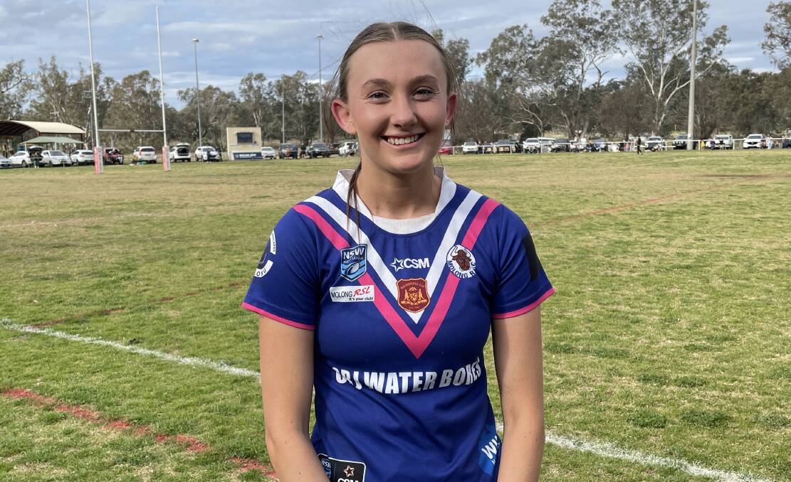 Molong Bulls fullback Katie Fulwood is keen to keep their winning streak alive as she eyes off a grand final appearance. Picture by Riley Krause