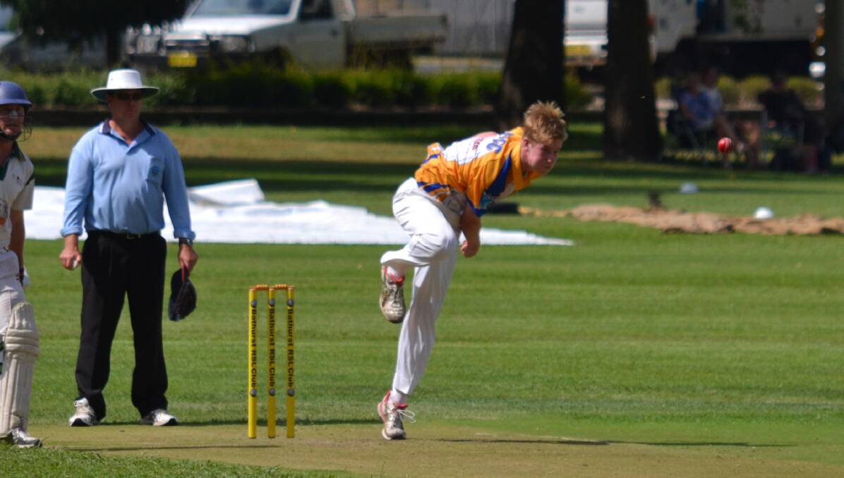 STEAMING IN: Young bowling talents Luke Powell (pictured) and Ben Parsons have been called up into the Bathurst side. Photo: SAM DEBENHAM