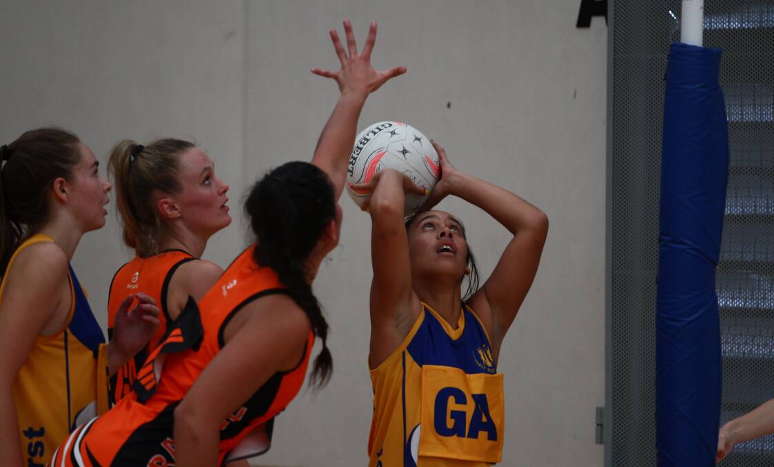 WHAT A SEASON: Saphai Mitai-Ngatai and the Bathurst opens netball team made it through to the finals of the NSW Netball State Cup over the weekend. Photo: PHIL BLATCH