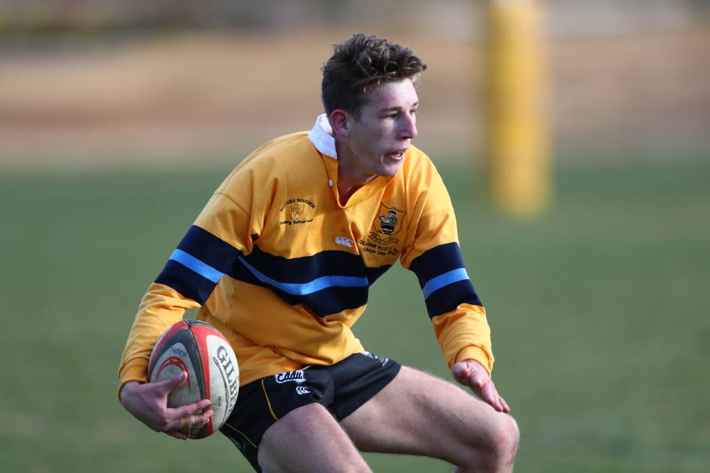 OUTSTANDING: Lochie Robinson scored four tries for CSU in their 35-17 win over the Parkes Boars on Saturday. The win takes the students off the bottom of the Blowes Clothing Cup table. Photo: PHIL BLATCH