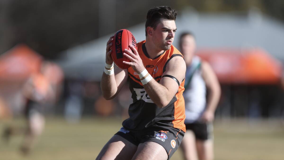 Nic Broes led the way for the Bathurst Giants with six goals against Dubbo. Picture by Phil Blatch.