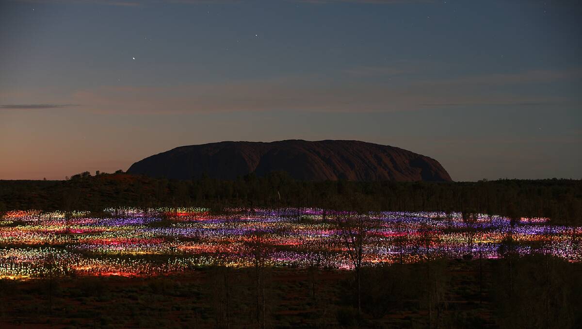 Field of Light; Uluru. 