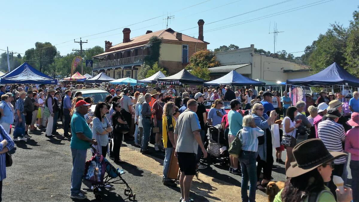 HISTORY COMES ALIVE: Over 5000 people flocked to Stuart Town for Easter Saturday's Man from Ironbark Festival, a figure which thrilled the event's organisers. Photo: CONTRIBUTED