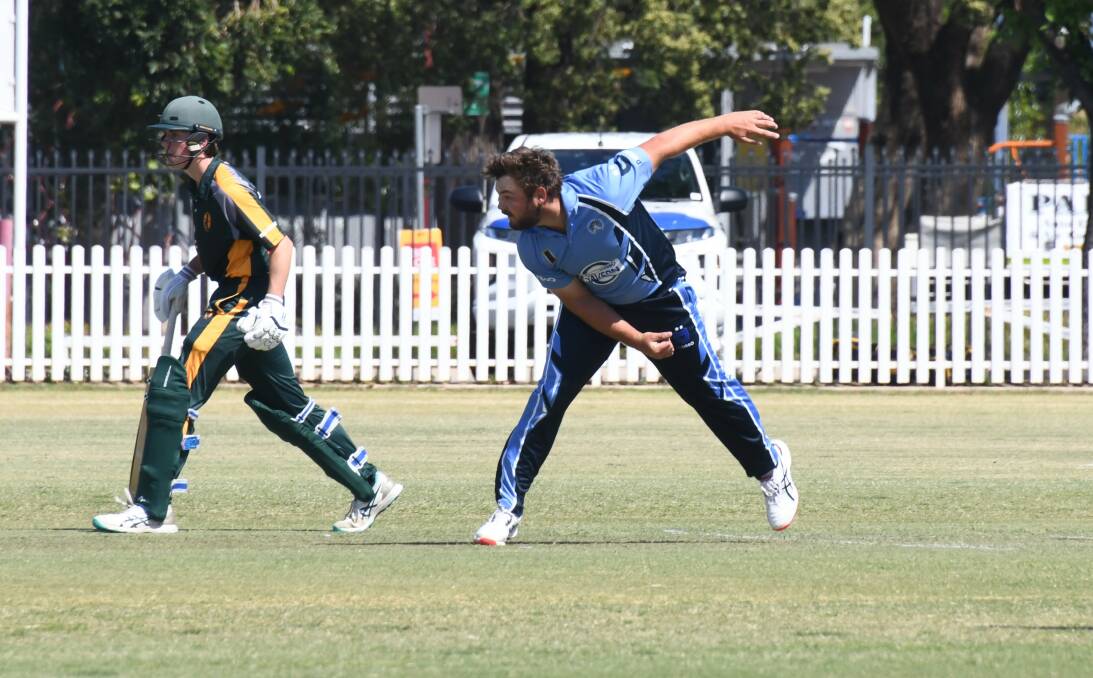 Ben Knaggs conceded just 25 runs from his 10 overs against Bathurst on Saturday. Picture by Amy McIntyre