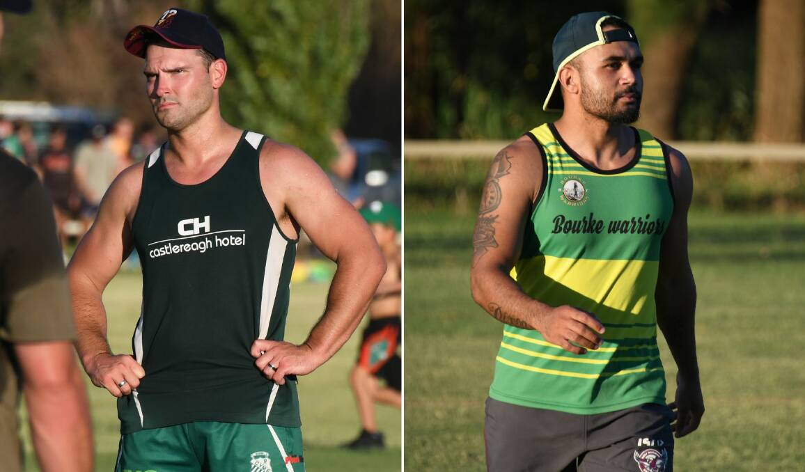 John Grey (left) and Troyden Dixon are in the mix for a regular spot in the CYMS backline in 2024. Pictures by Amy McIntyre