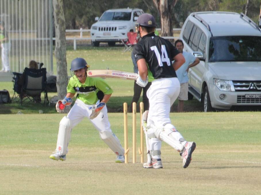 FAST HANDS: Canowindra's Mikey McNamara celebrates a stumping in Wednesday's third round. Photo: NICK GUTHRIE