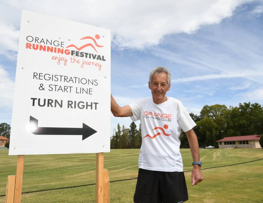 FESTIVAL FUN: Wayne Stewart will join the crowds clocking up the kilometres in the Orange Running Festival this weekend.