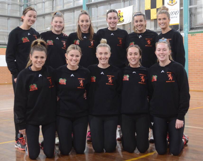 Orange City Netball Club Craig Harvey Mechanical - (back, left to right) Lilly Mitchell, Brooke Burcher, Tegan Dray, Caitie Harvey, Katie Matthews, Ally Kaufman; (front, L to R) Lilly Porch, Bailie-Rose Miller, Katelin Eslick, Emily Williams, Maddie Cole. Picture by Lachlan Harper 