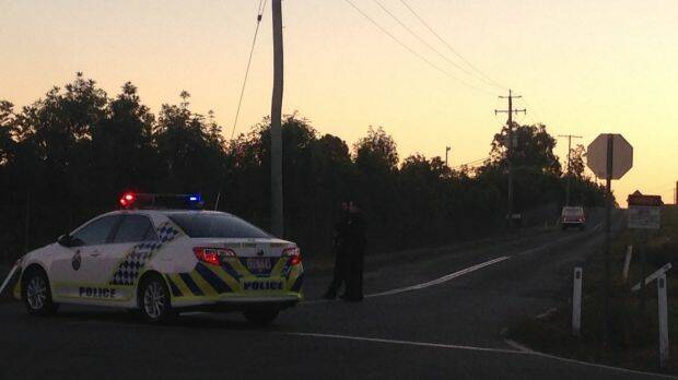 Police set up an exclusion zone and declared an emergency situation. Photo: Chris Campey/Seven News Queensland