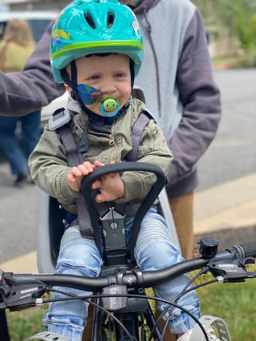 Two-year-old Judd Cantrill was his dad's motivator for the fundraiser after the family spent 160 days at Ronald McDonald House in Westmead while the toddler was treated at the nearby Children's Hospital. PHOTO: SUPPLIED
