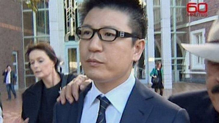 William Yan, who lost $5 million in 82 minutes while gambling at Auckland's SkyCity casino, has been accused of stealing $129 million to fund his lavish lifestyle. Photo: Channel Nine