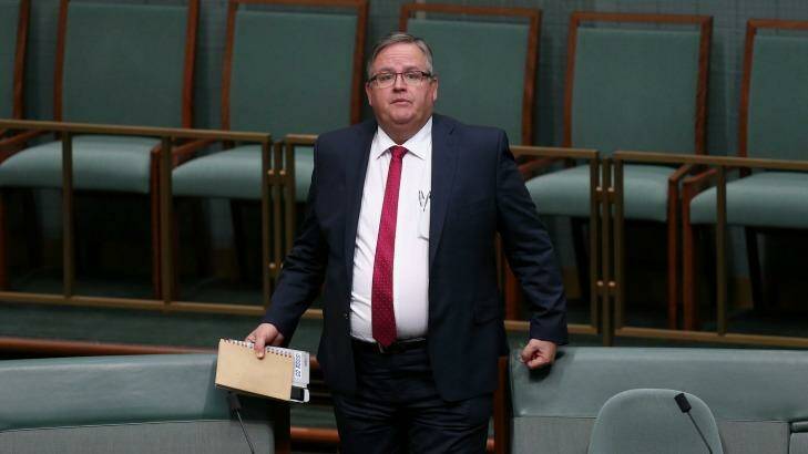 Coalition MP Ewen Jones on Q&A boycotts: "Nothing is served by being silent, it smacks of petulance." Photo: Alex Ellinghausen
