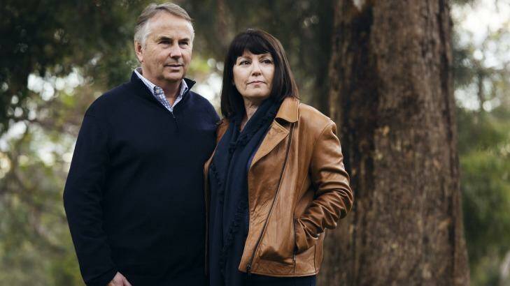 Thomas Kelly's parents, Ralph and Kathy Kelly. Photo: James Brickwood