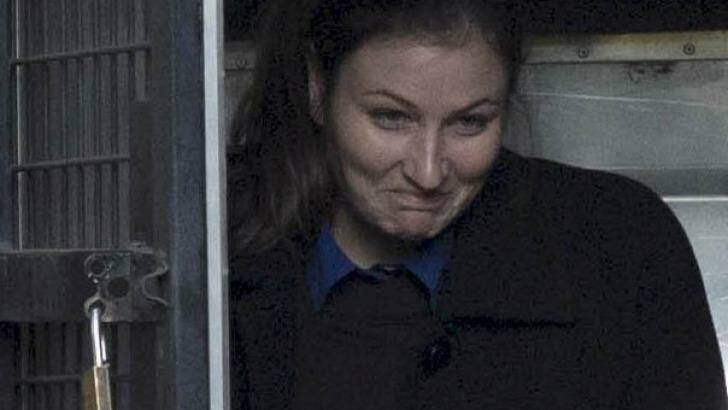 Harriet Wran after she was sentenced. Photo: Michelle Mossop