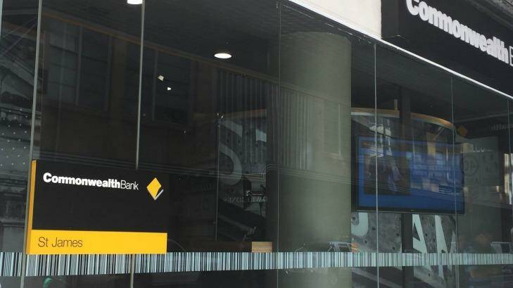 The St James branch of the Commonwealth Bank was closed on Friday as Police investigated an attempted robbery. Photo: Sophia Phan
