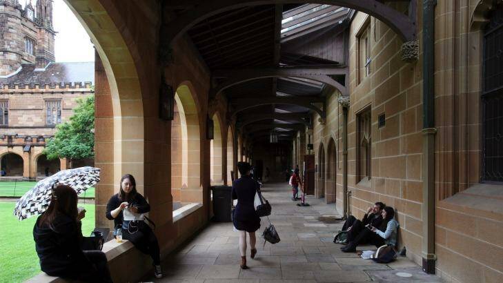 Sydney University says it is trying to appeal to students who would not normally knock on its doors. Photo: Fiona Morris