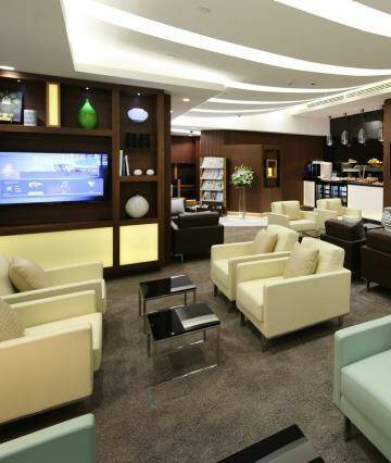 Chill zone: The Etihad Lounge.
 Photo: Supplied