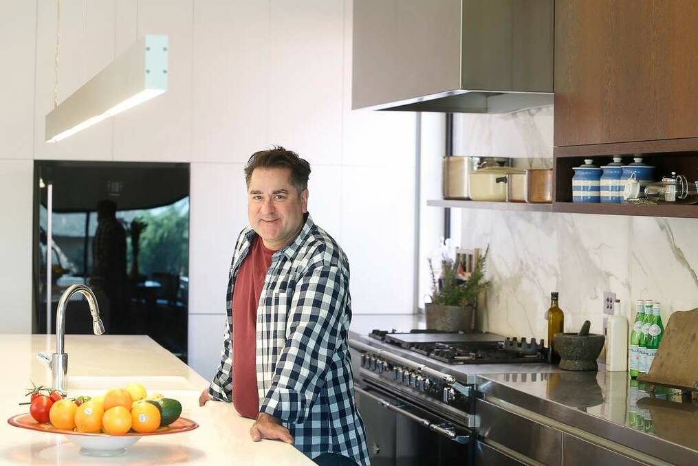 Guy Grossi inside his home kitchen. Photo: Eddie Jim
