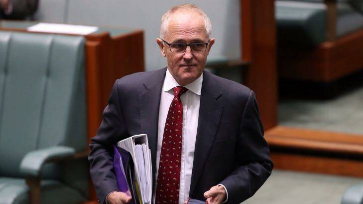 Communications Minister Malcolm Turnbull at Parliament on Wednesday. Photo: Andrew Meares