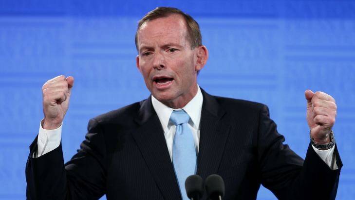 Tony Abbott has signalled the contest for the soul of the modern Liberal Party has a long way to run. Photo: Alex Ellinghausen