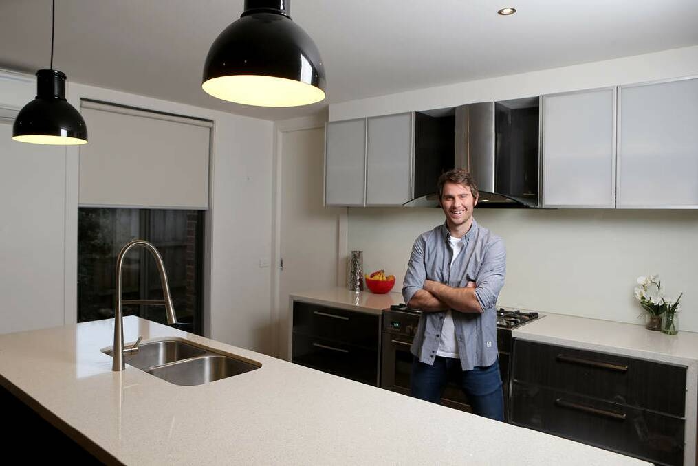 Television presenter James Rees in his kitchen at home in Mount Martha, Victoria. Photo: Wayne Taylor