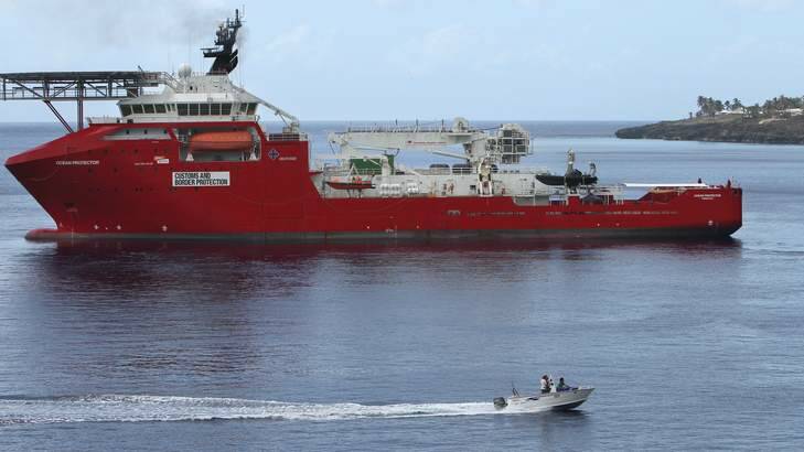 The Australian Customs and Border Protection vessel Ocean Protector. Photo: Wolter Peeters