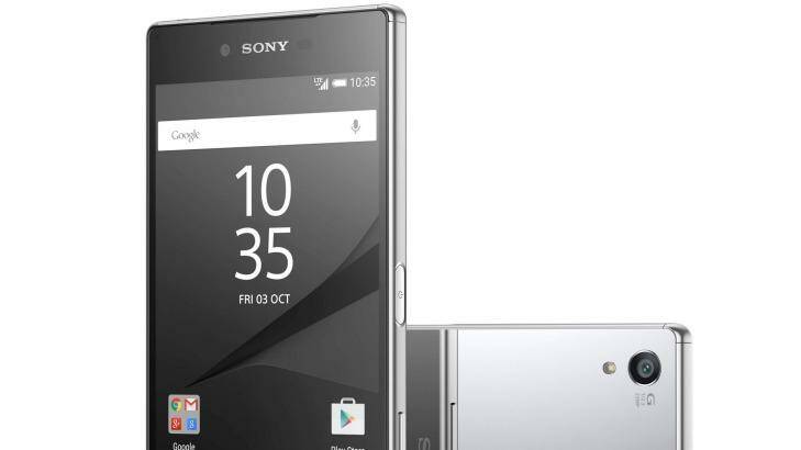 The Xperia Z5 Premium has a 4K screen and a mirrored glass back. Photo: Sony
