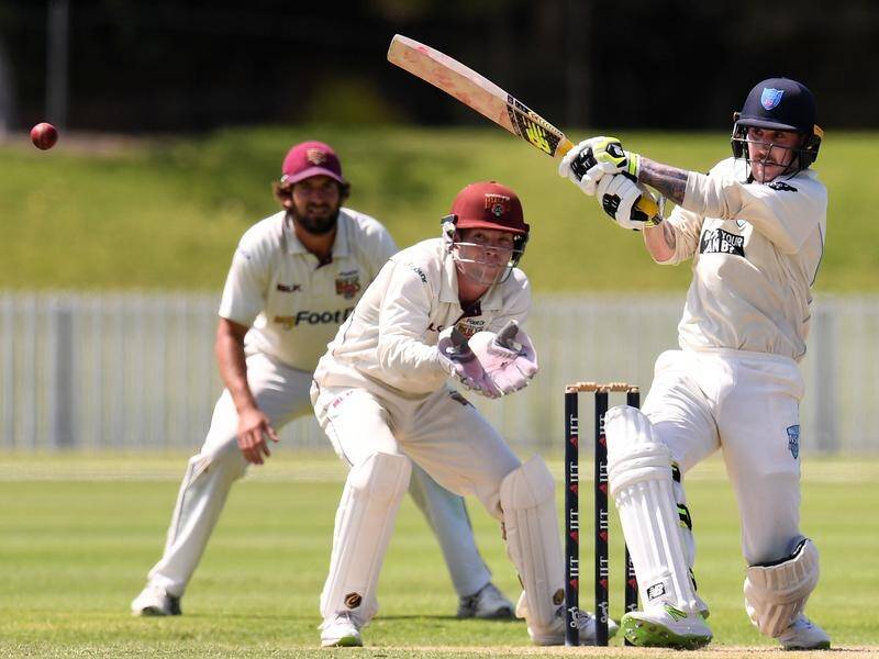 Batsman Nic Maddinson has given NSW a small lead over Sheffield Shield frontrunners Queensland.