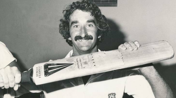 Moss in 1980 when he still had his dark curls and moustache. Photo: Geoff Ampt