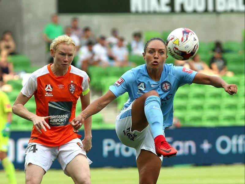 Melbourne City's Kyah Simon will face former teammates in Friday's W-league grand final (File).