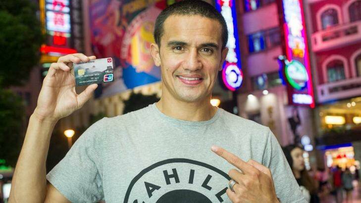 Tim Cahill - relishing the experience of living in Shanghai. Photo: Supplied