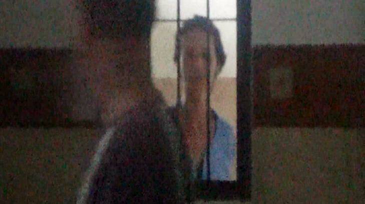 Sara Connor is seen in her cell in Denpasar. Photo: Supplied