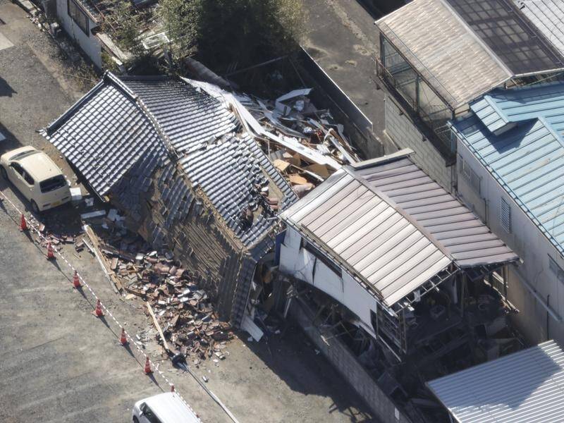 At least two people are dead after a magnitude 7.4 earthquake jolted Japan's northeast coast.